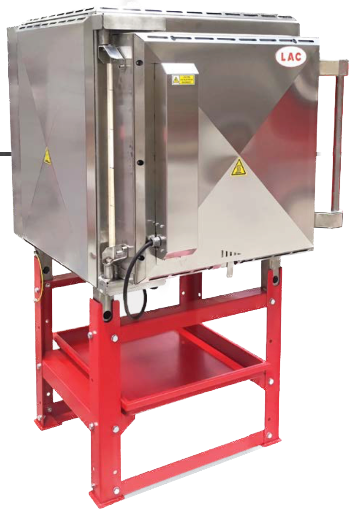 Four LAC KE250/12 (400 V) 275 litres charge frontal pour céramique (grès et faïence) et porcelaine