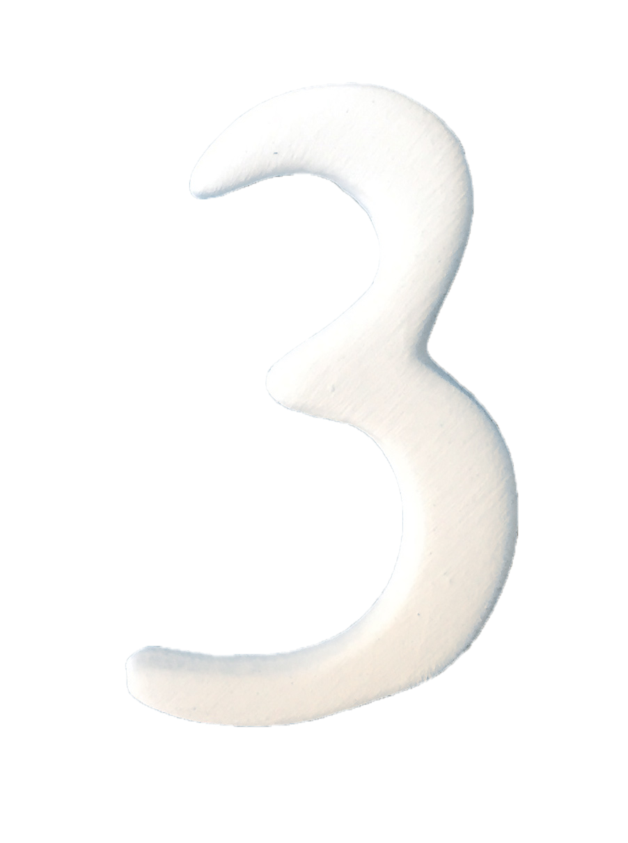 Numbers small H 3.5 cm