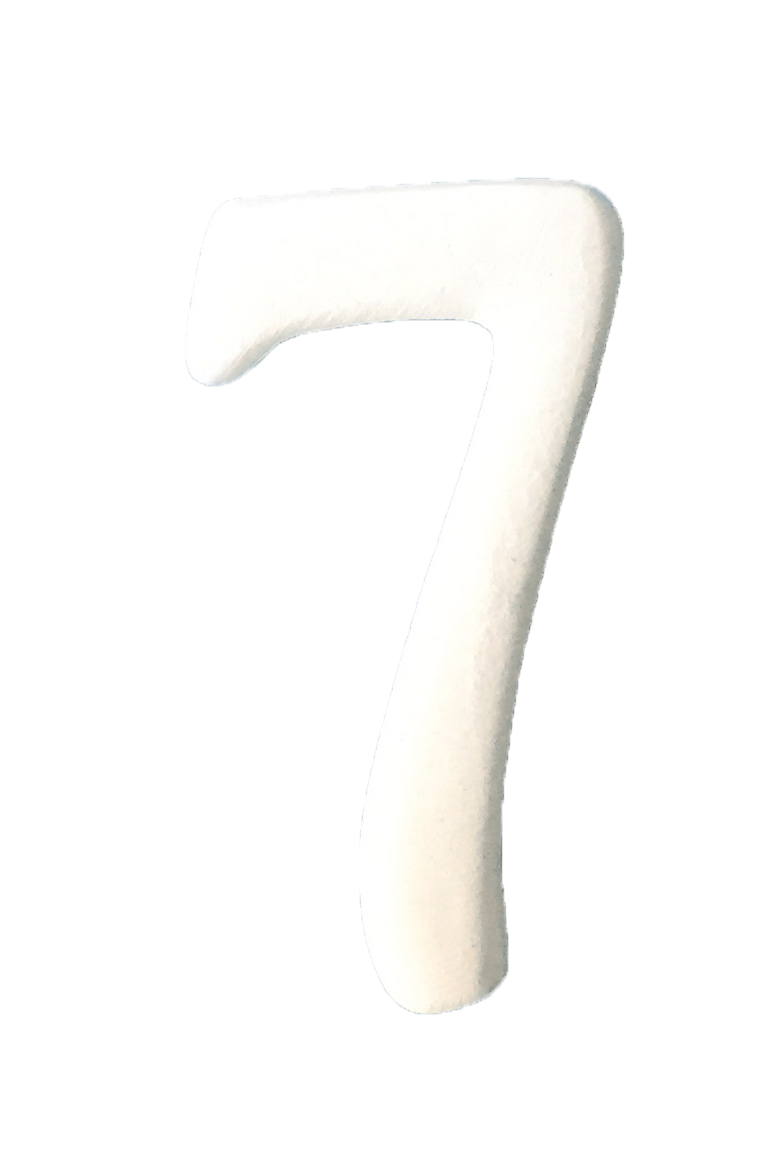 Numbers small H 3.5 cm