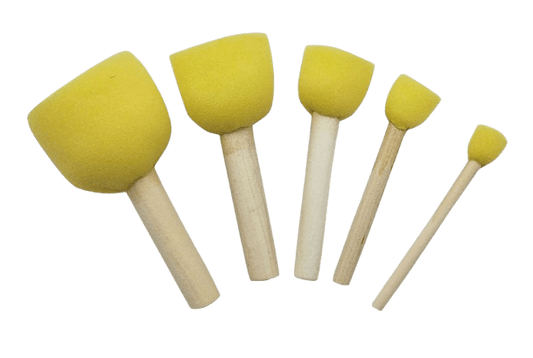 Tampons à manche en mousse, 5 pièces_Zubehör_STIEL - Ceramique Peinture EI